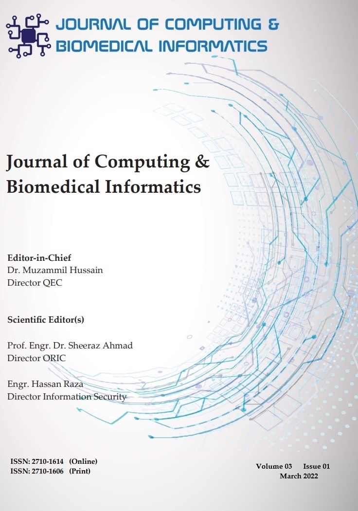 					View Vol. 3 No. 01 (2022): Journal of Computing & Biomedical Informatics
				